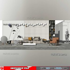 230119. Sofa Set Sketchup Models