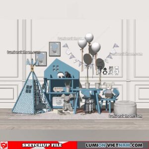 230122. Combo Bed Sketchup Models