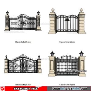 230301. Classic Gate Sketchup Models
