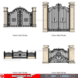 230301. Classic Gate Sketchup Models
