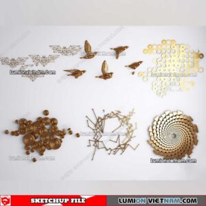 230205. Wall Decor Sketchup Models