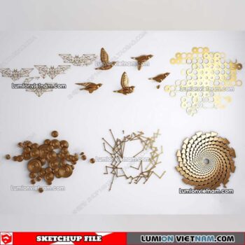 230205. Wall Decor Sketchup Models