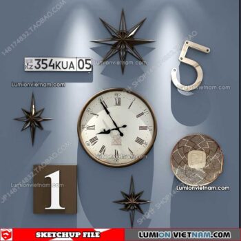 230205. Wall Decor Sketchup Models