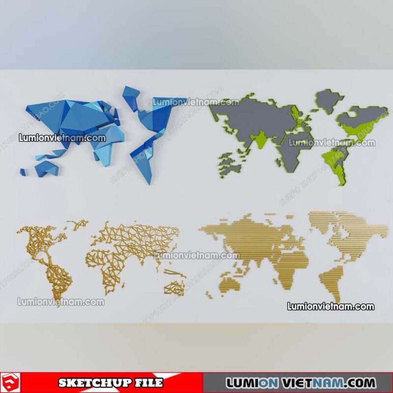 230205. Wall Decor Sketchup Models