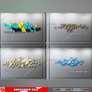 230205. Wall Decor Sketchup Models