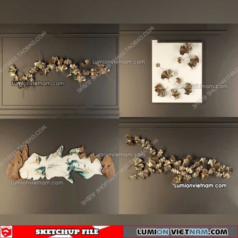 230205. Wall Decor Sketchup Models