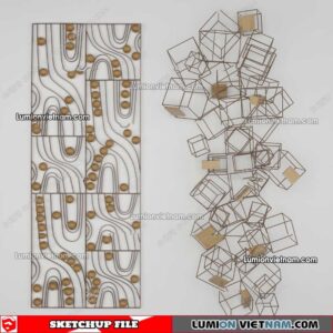 230205. Wall Decor Sketchup Models