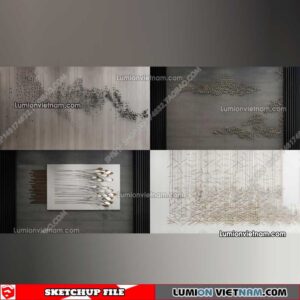 230205. Wall Decor Sketchup Models