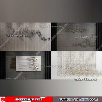 230205. Wall Decor Sketchup Models