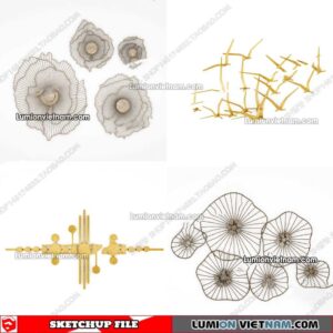 230205. Wall Decor Sketchup Models