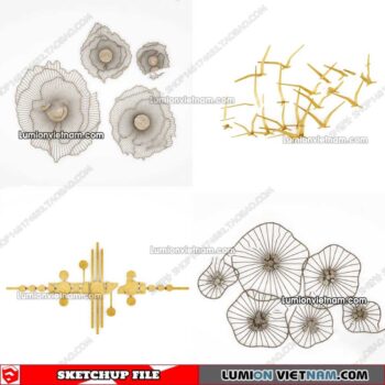 230205. Wall Decor Sketchup Models