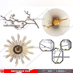 230205. Wall Decor Sketchup Models