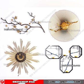 230205. Wall Decor Sketchup Models