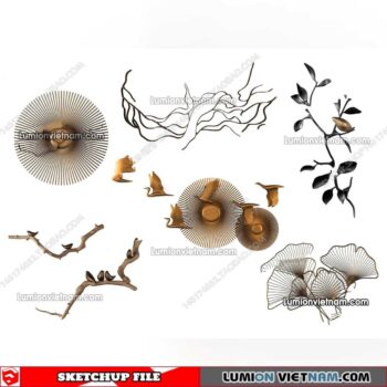 230205. Wall Decor Sketchup Models