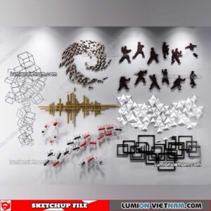 230205. Wall Decor Sketchup Models