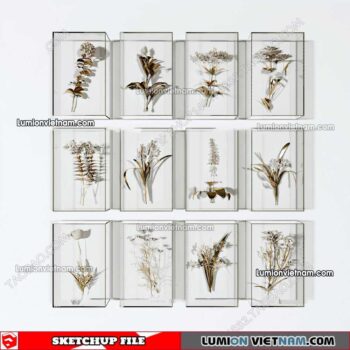 230205. Wall Decor Sketchup Models