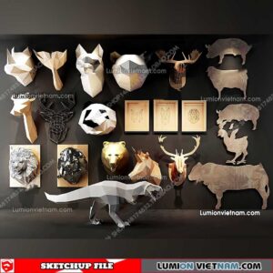 230205. Wall Decor Sketchup Models