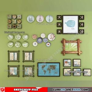 230205. Wall Decor Sketchup Models