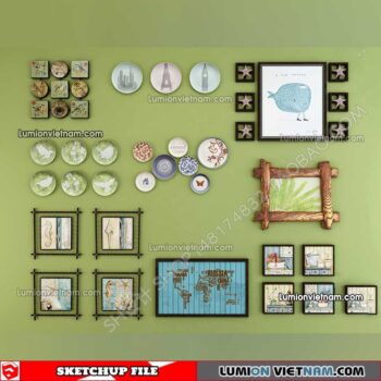 230205. Wall Decor Sketchup Models