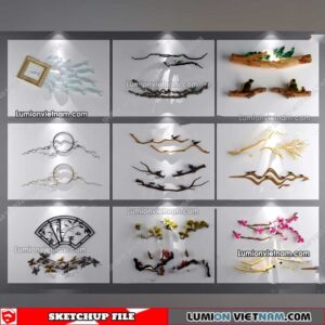 230205. Wall Decor Sketchup Models