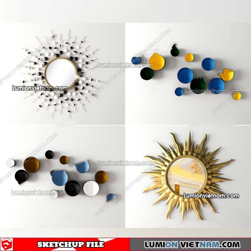 230205. Wall Decor Sketchup Models