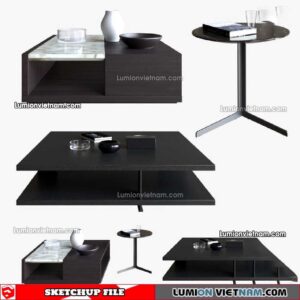 230209. Tea Table Sketchup Models