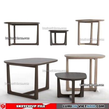 230209. Tea Table Sketchup Models
