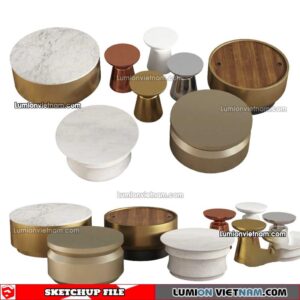 230209. Tea Table Sketchup Models