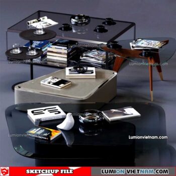 230209. Tea Table Sketchup Models