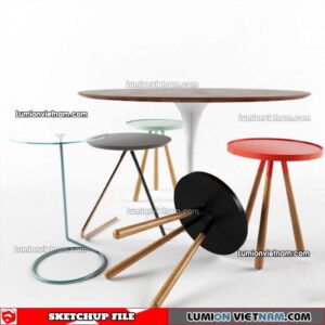 230209. Tea Table Sketchup Models