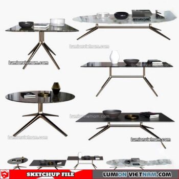 230209. Tea Table Sketchup Models