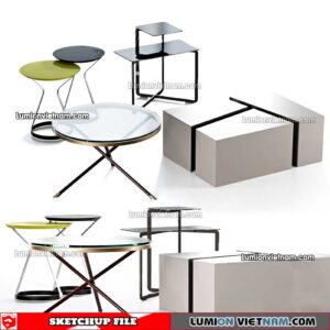 230209. Tea Table Sketchup Models