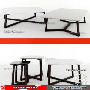 230209. Tea Table Sketchup Models