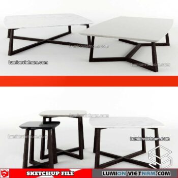 230209. Tea Table Sketchup Models