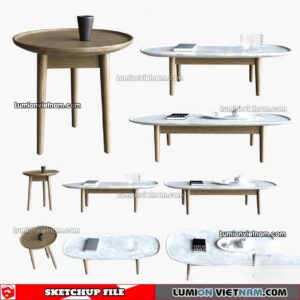 230209. Tea Table Sketchup Models