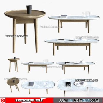 230209. Tea Table Sketchup Models