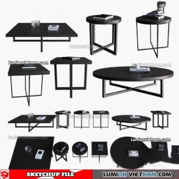 230209. Tea Table Sketchup Models