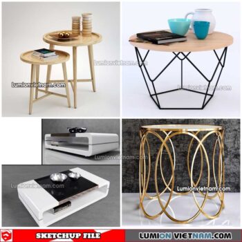 230209. Tea Table Sketchup Models