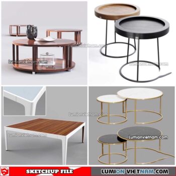 230209. Tea Table Sketchup Models