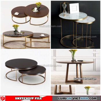 230209. Tea Table Sketchup Models