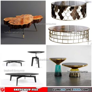 230209. Tea Table Sketchup Models