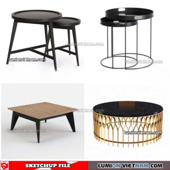 230209. Tea Table Sketchup Models