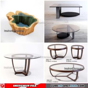 230209. Tea Table Sketchup Models