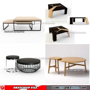 230209. Tea Table Sketchup Models