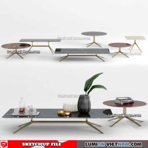 230209. Tea Table Sketchup Models