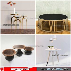 230209. Tea Table Sketchup Models