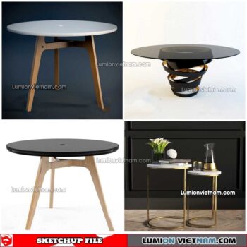 230209. Tea Table Sketchup Models