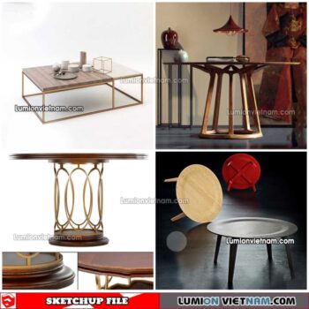 230209. Tea Table Sketchup Models