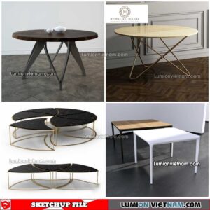 230209. Tea Table Sketchup Models