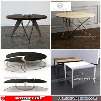 230209. Tea Table Sketchup Models